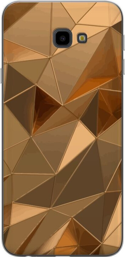 Mobildeksel til Samsung Galaxy J4+ med 3D Gull motiv