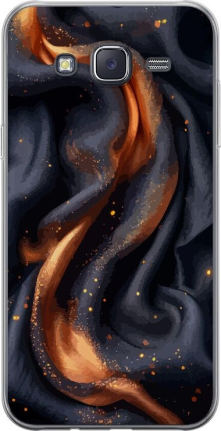 Mobildeksel til Samsung Galaxy J5 med Brennende silke motiv
