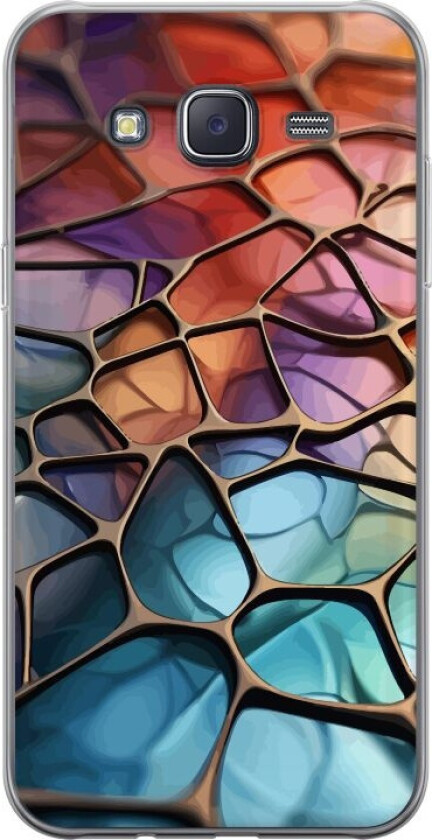 Mobildeksel til Samsung Galaxy J5 med Metalliskt mønster motiv