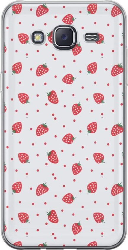 Mobildeksel til Samsung Galaxy J5 med Jordbær motiv