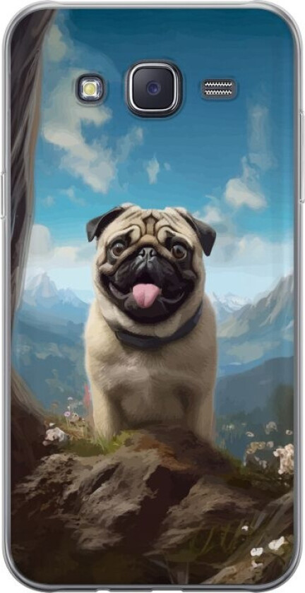 Mobildeksel til Samsung Galaxy J5 med Glad Hund motiv