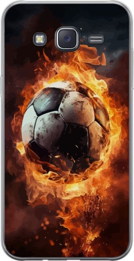 Mobildeksel til Samsung Galaxy J5 med Fotball motiv