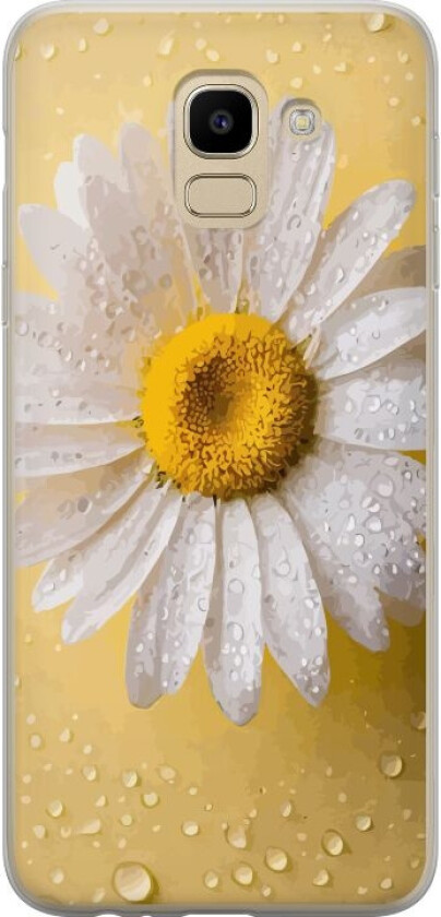 Mobildeksel til Samsung Galaxy J6 med Porselensblomst motiv