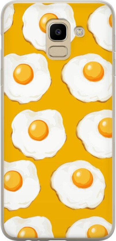 Mobildeksel til Samsung Galaxy J6 med Stekt egg motiv