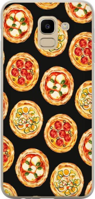 Mobildeksel til Samsung Galaxy J6 med Pizza motiv