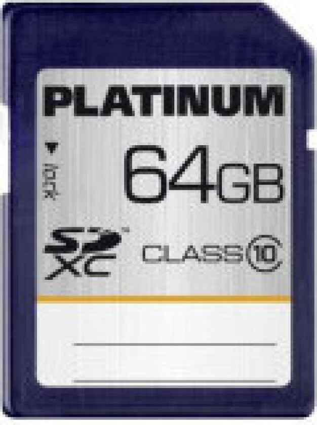 Platinum SDXC 64GB CL10 Detaljhandel