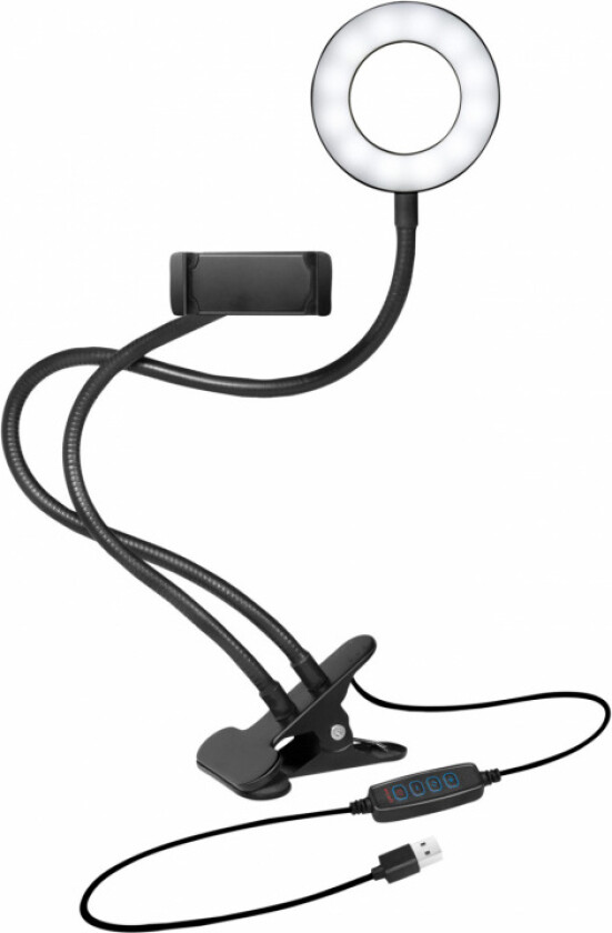 Smartphone ring light clamp mount Ø 8.5 cm