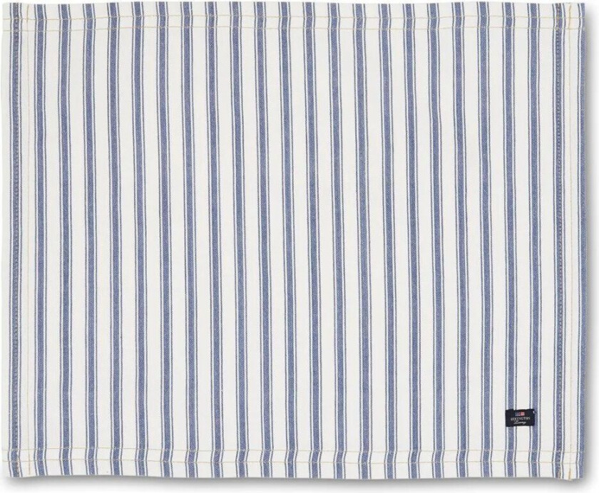 Icons Herringbone Striped spisebrikke 40x50 cm Blue-white