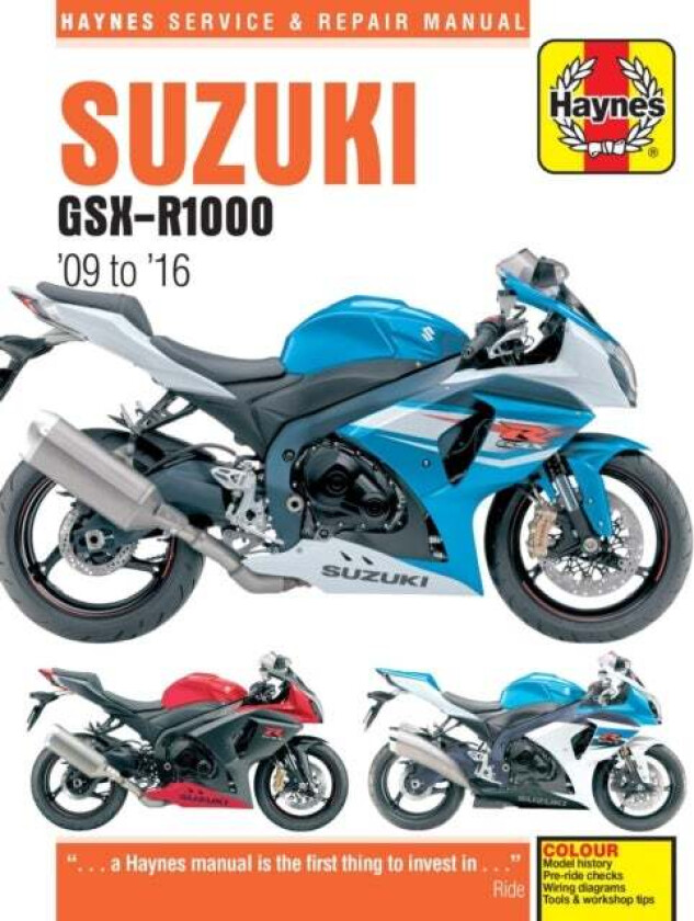 Suzuki GSX-R1000 (09 - 16) Haynes Repair Manual av Matthew Coombs