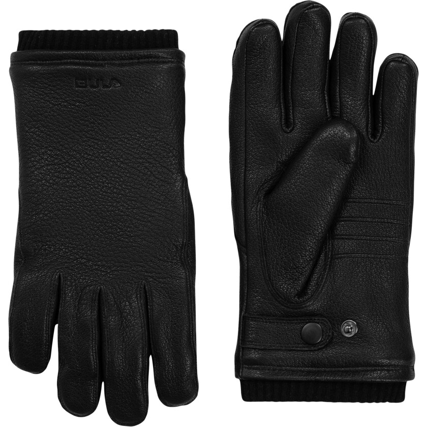 Bula Leather Gloves, skinnhansker unisex BLACK