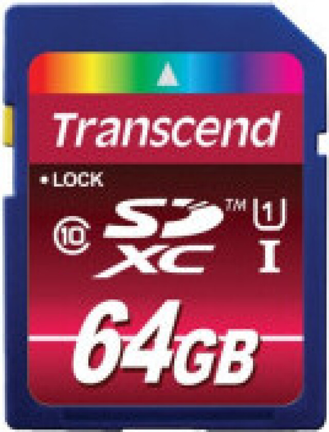 Transcend SD-kort 64GB SDXC UHS-I 600x TS64GSDXC10U1
