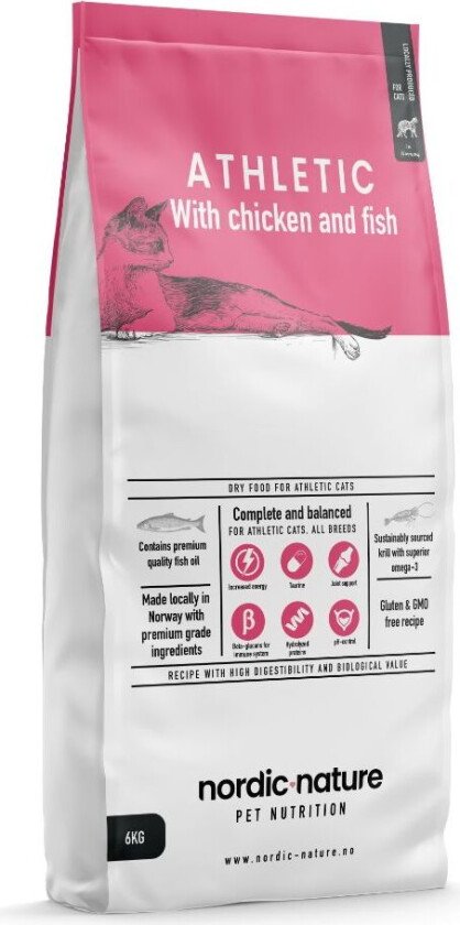 Athletic Tørrfôr til katt 6 kg