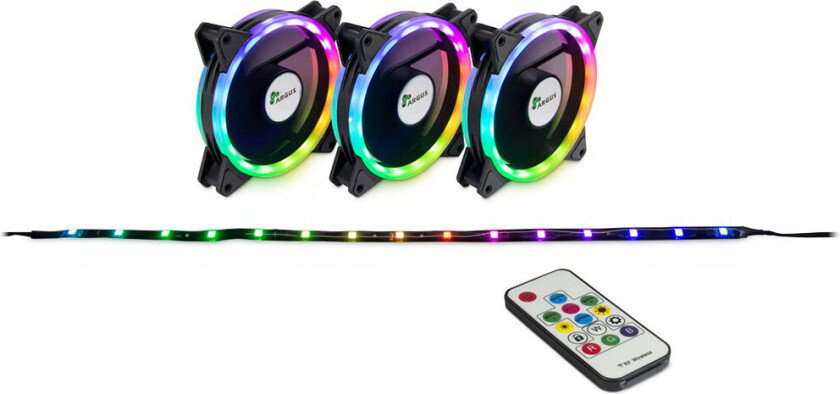 Argus RS-04 RGB - Kabinettvifte - 120 mm (en pakke 3)