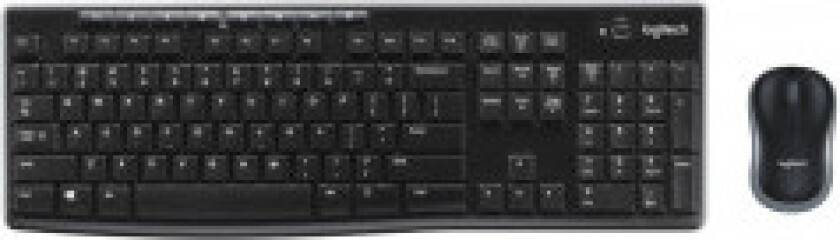 MK270 Wireless Combo - keyboard and mouse set - US International / Dutch (Qwerty) - Tastatur & Mussett - Universal - Svart