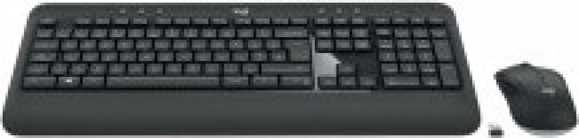 MK540 Advanced - keyboard and mouse set - QWERTY - Spanish - Tastatur & Mussett - Spansk - Svart