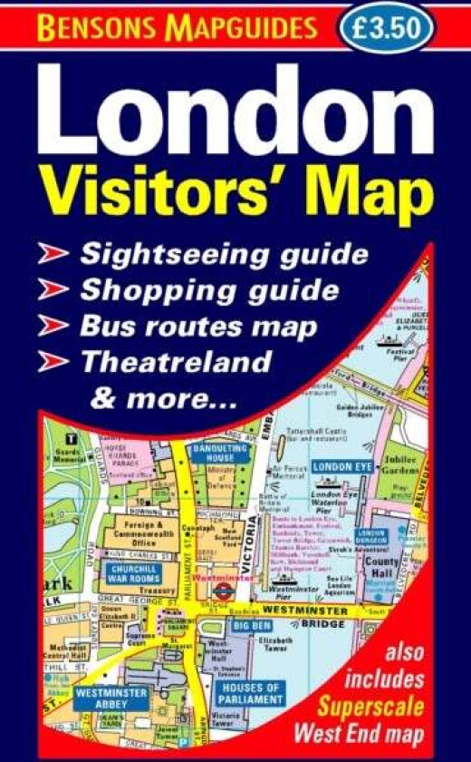 London Visitors' Map av Bensons MapGuides