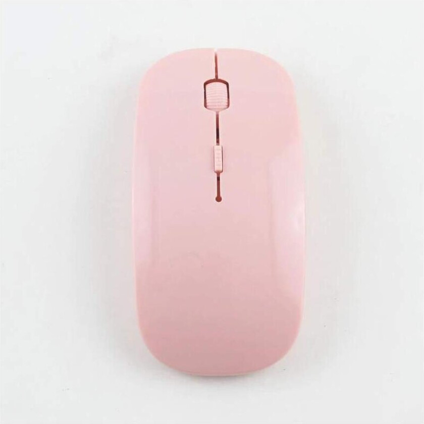2,4 GHz trådløs mus - super tynn design - Rosa