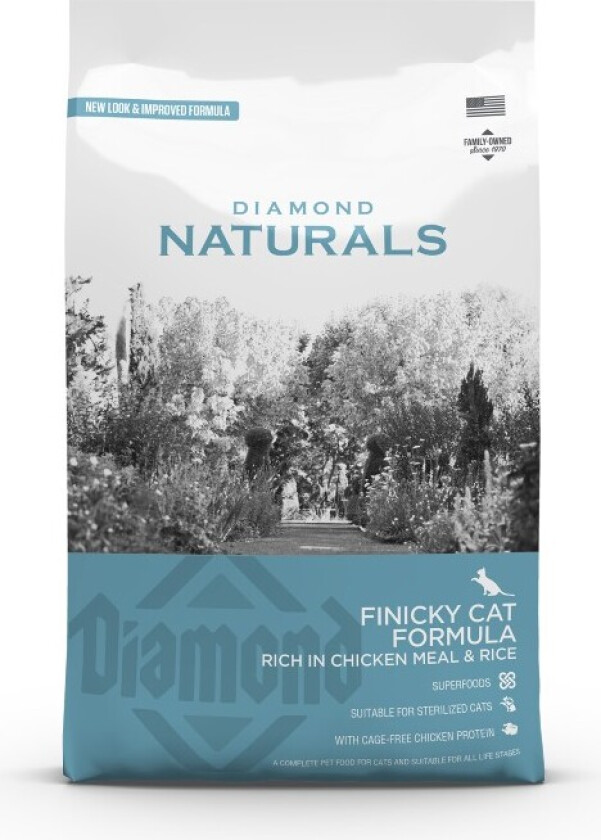 Finicky Cat Chicken & Rice Tørrfôr til katt 1 kg