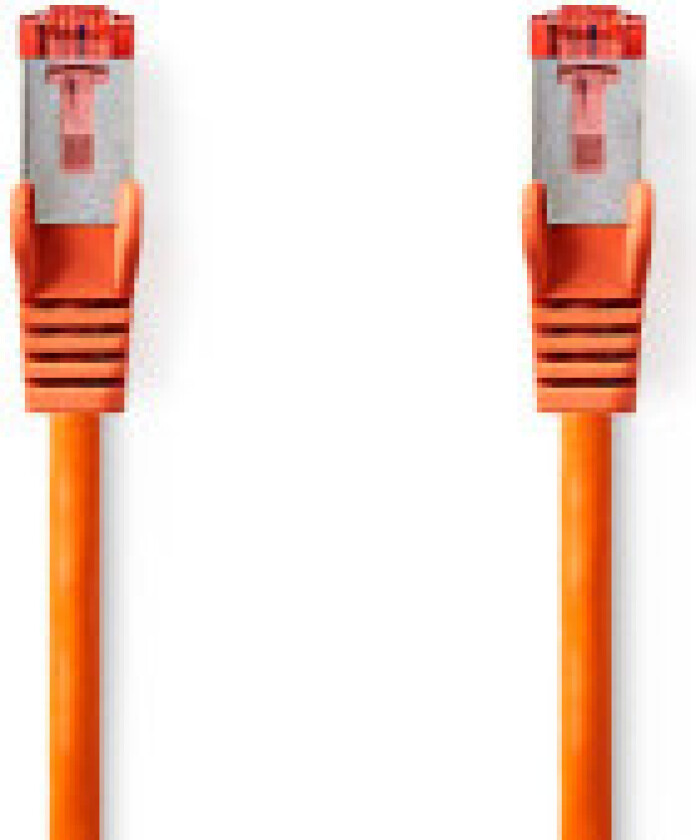CAT6 Nettverkskabel | RJ45 Han | RJ45 Han | S/FTP | 0.50 m | Rund | LSZH | Oransje | Label