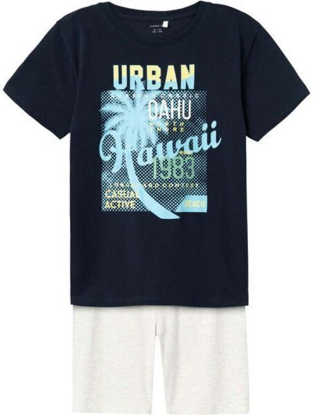 Name It Junik Shorts-Sett Til Barn, Dark Sapphire