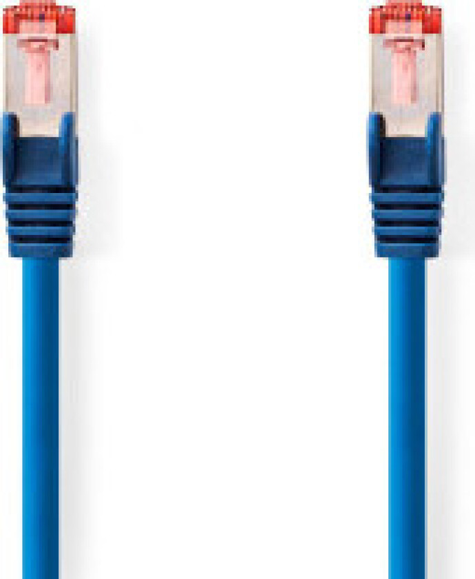 CAT6 Nettverkskabel | RJ45 Han | RJ45 Han | S/FTP | 0.50 m | Rund | LSZH | Blå | Label