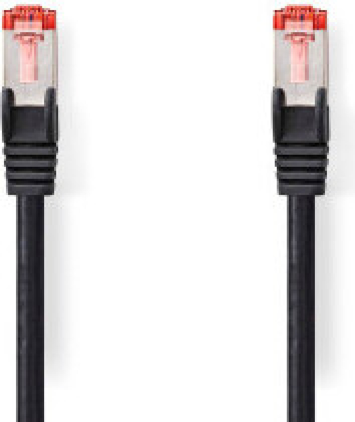 Bilde av CAT6 Nettverkskabel | RJ45 Han | RJ45 Han | S/FTP | 2.00 m | Rund | LSZH | Sort | Label