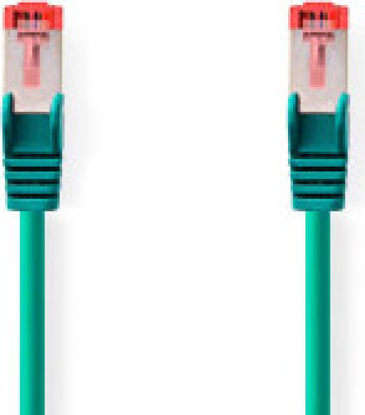Bilde av CAT6 Nettverkskabel | RJ45 Han | RJ45 Han | S/FTP | 15.0 m | Rund | LSZH | Grøn | Label