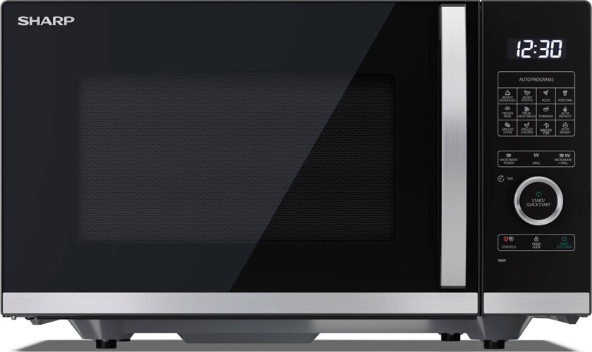 Quality series YC-QG234AE-B - Mikrobølgeovn med grill - 23 liter - 900 W - svart