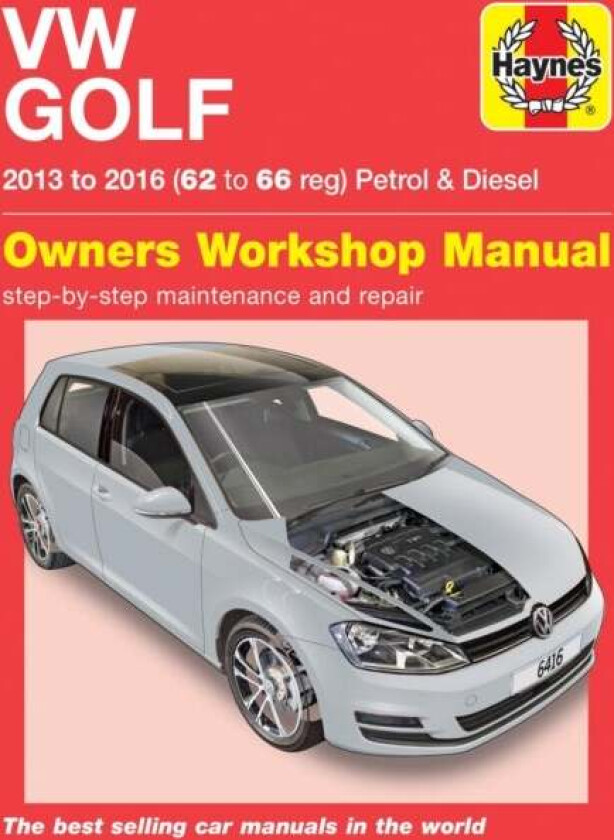 VW Golf petrol & diesel ('13-'16) 62 to 66 av Mark Storey