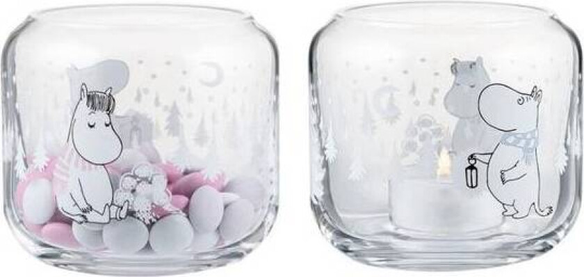 Bilde av Telysholder  Snøfall glass