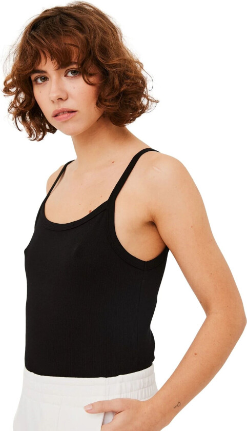 Bilde av Strap Rib Tank Top Singlet Sort  female L