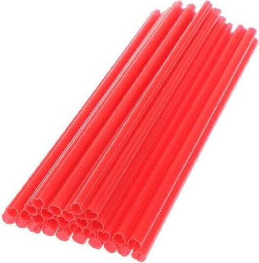 Bilde av Hjerteformede sugerør - 25 stk