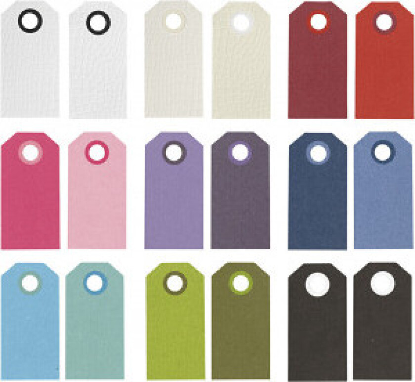 Manillamerker, ass. farger, str. 6x3 cm, 250 g, 30x10 stk./ 1 pk.