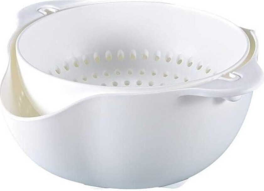 Bilde av Roterende Dørslag og Skål - Hvit