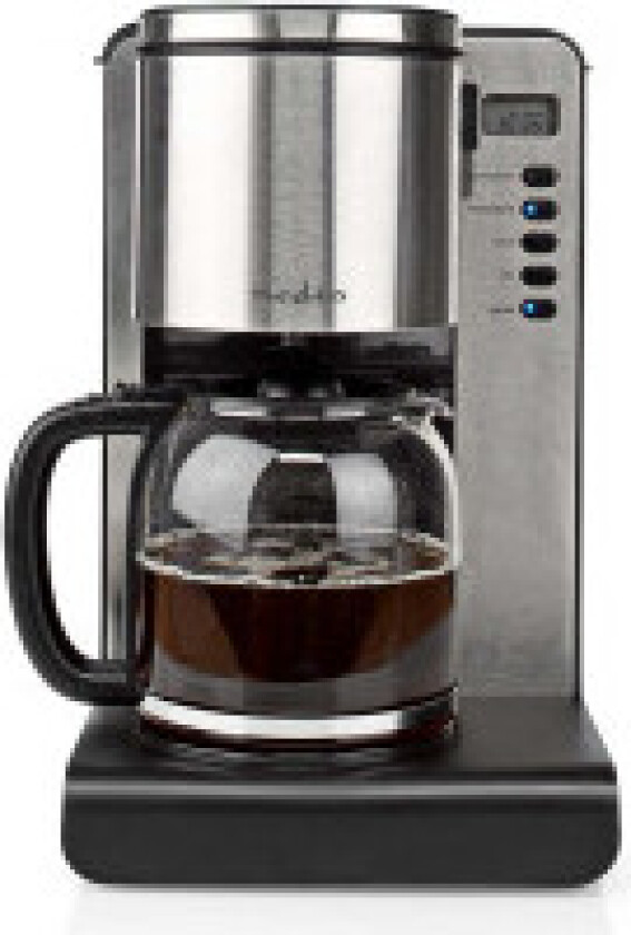 Kaffetrakter | Filter kaffe | 1.5 l | 12 Kopper | Hold varm funksjon | Skru på timer | LCD-skjerm | Klokke funksjon | Aluminium