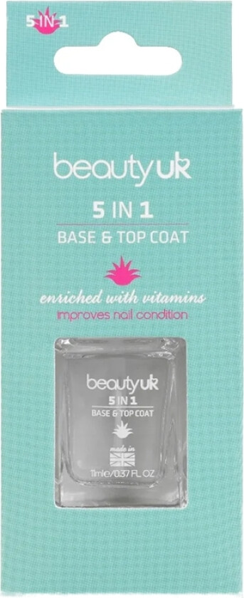 Beauty UK 5 In 1 Base & Top Coat