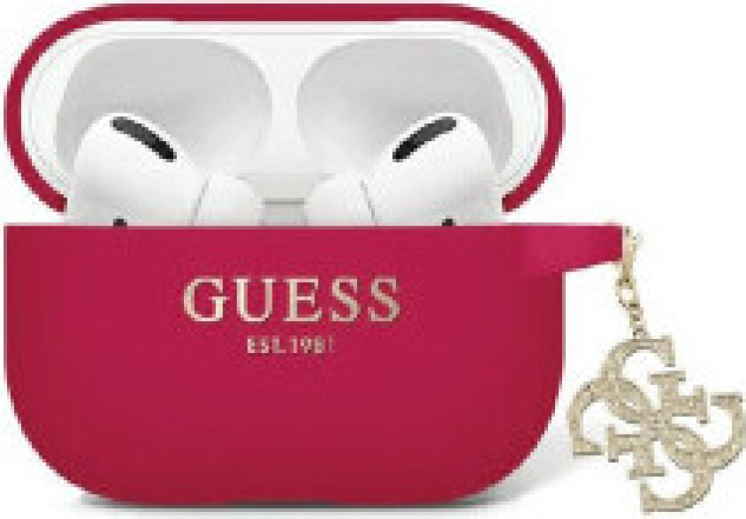 Guess Liquid Silicone Glitter Triangle Charm - AirPods Pro 2-deksel