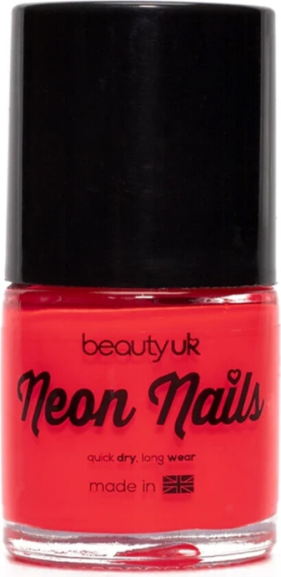 Beauty UK Neon Nail Polish - Coral