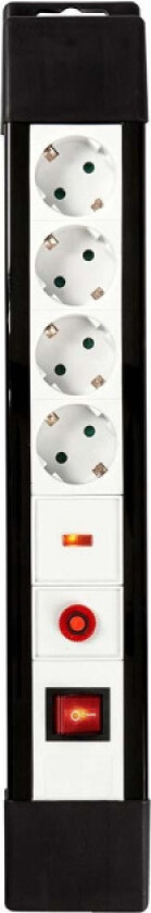 Surge Protected Extension Socket | 4-veis | Jordet kontakt / Type F