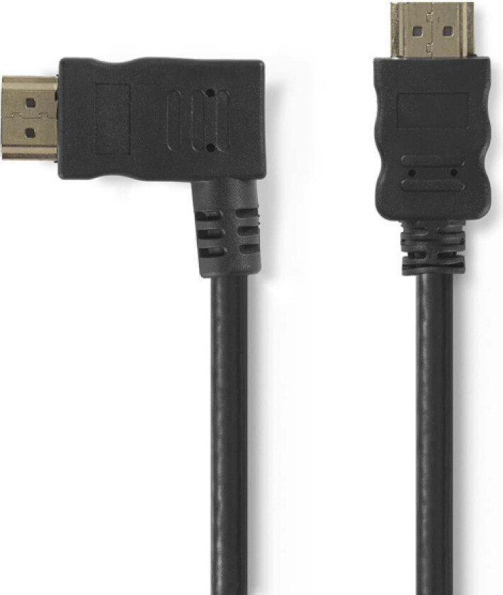 High Speed HDMI ™ kabel med Ethernet | Venstre Hooked HDMI ™ -kontakt | HDMI ™ -kontakt | 4K@30Hz | 10.2 Gbps | 1.50 m |