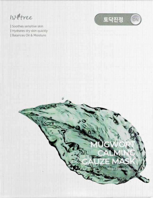 Isntree Mugwort Calming Gauze Mask 10pcs