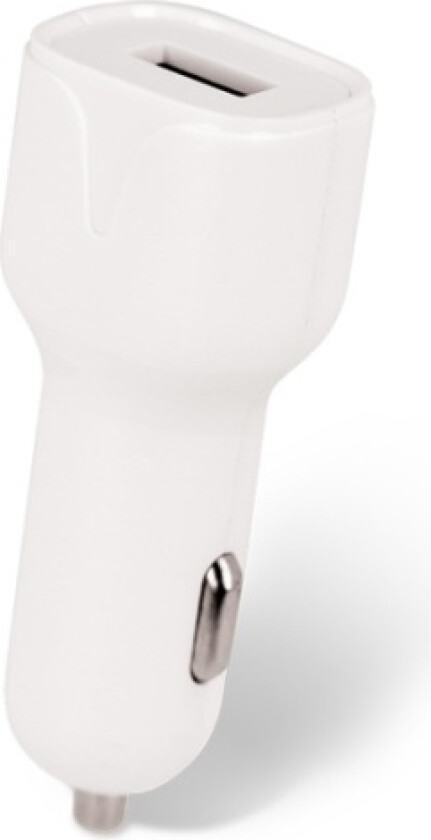 Bilde av Billader USB-kontakt med lynkabel 1 m, 2,4 A, hvit