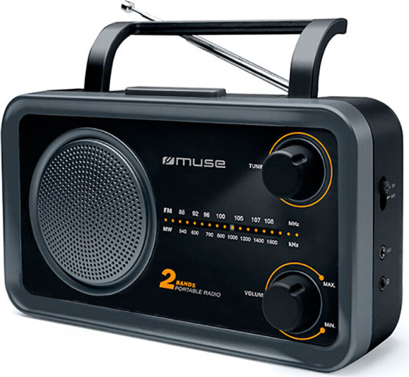 M-06DS, Bærbar, Analog, FM, MW, 7,62 cm (3), 3,5 mm, Sort, Grå