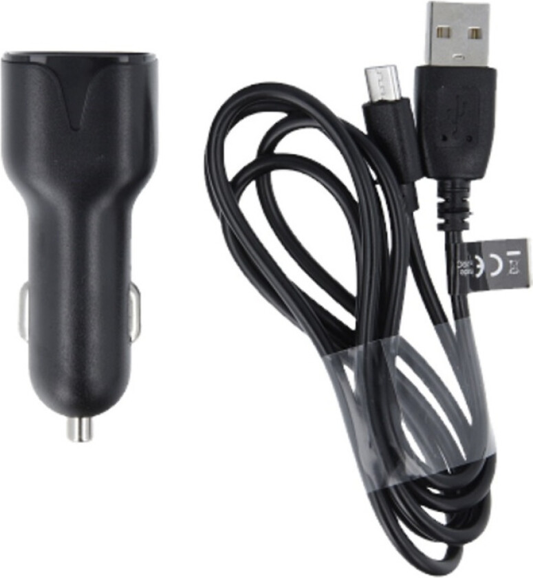 Bilde av MXCC-01 USB-billader 1x USB 2,1A + microUSB-kabel