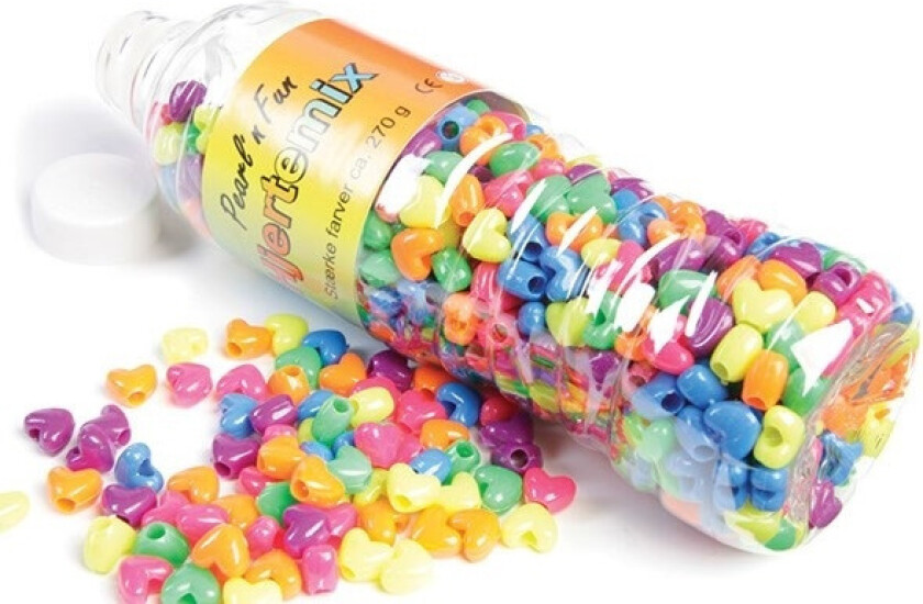 Pearl`n fun Pärlor hjärtmix, 270g