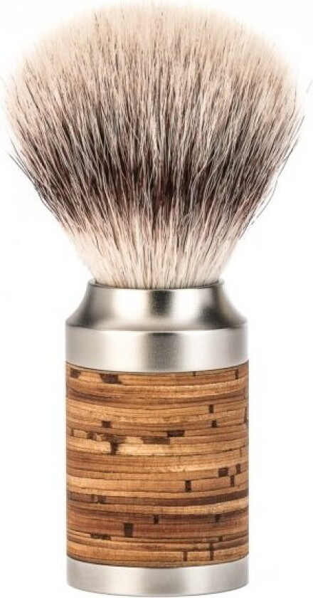 Mühle Rocca Silvertip Fiber® Barberkost, Rustfrit Stål