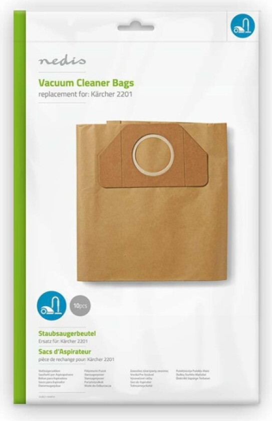 Bilde av Støvsugepose- | 10 stk. | Papir | Mest solgt for: Kärcher 2201 | Brun