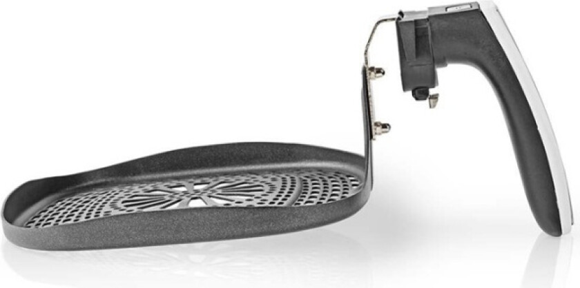 Hot Air Fryer Grill Pan | Non-stick belegg | Vaskemaskin sikker | Metall | Grå