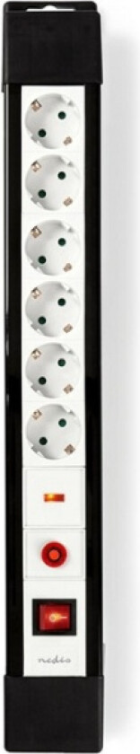 Surge Protected Extension Socket | 6-veis | Jordet kontakt / Type F