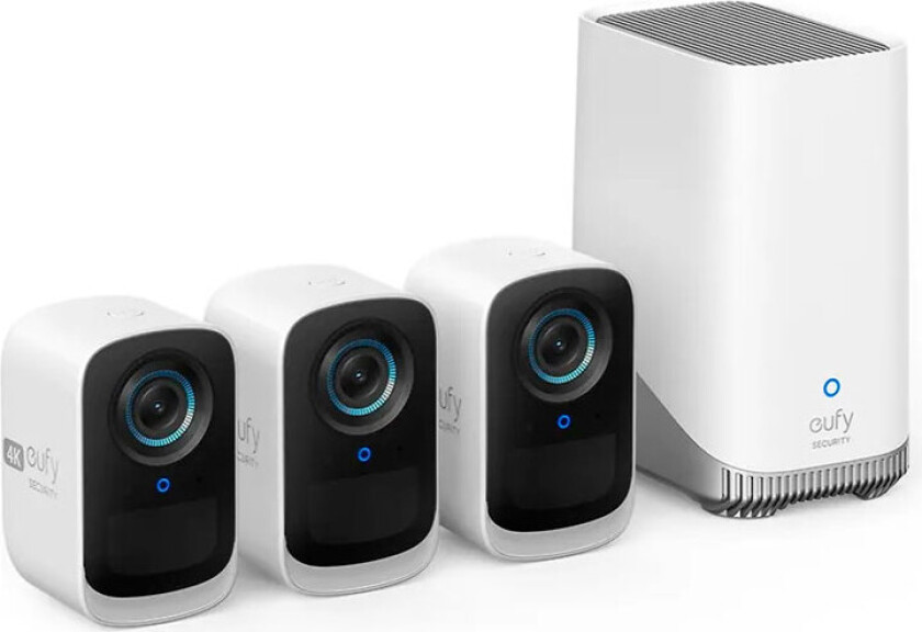 Cam 3C Kit Overvåkingssystem med 3 kameraer